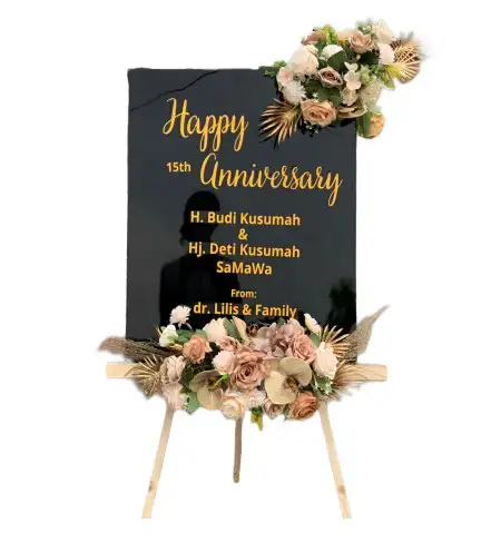Papan Bunga Akrilik Ganten
